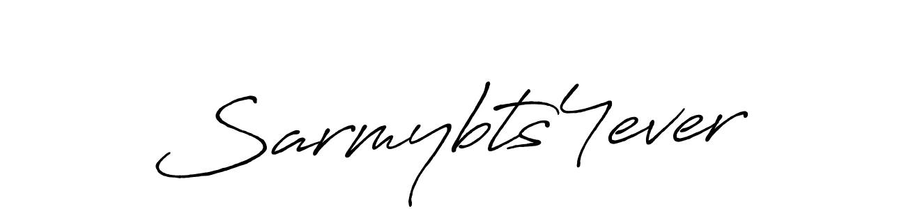 Make a beautiful signature design for name Sarmybts4ever. With this signature (Antro_Vectra_Bolder) style, you can create a handwritten signature for free. Sarmybts4ever signature style 7 images and pictures png