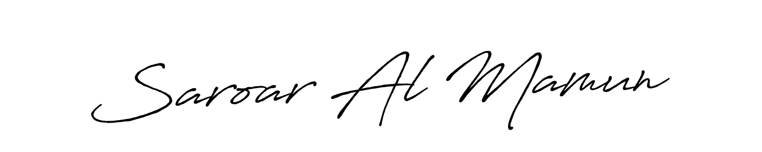 Design your own signature with our free online signature maker. With this signature software, you can create a handwritten (Antro_Vectra_Bolder) signature for name Saroar Al Mamun. Saroar Al Mamun signature style 7 images and pictures png