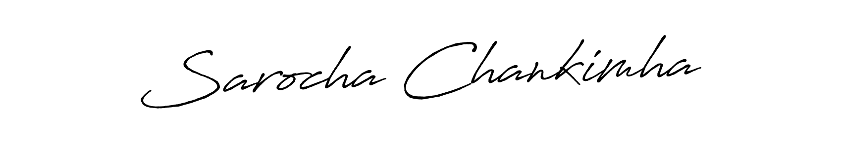 You should practise on your own different ways (Antro_Vectra_Bolder) to write your name (Sarocha Chankimha) in signature. don't let someone else do it for you. Sarocha Chankimha signature style 7 images and pictures png
