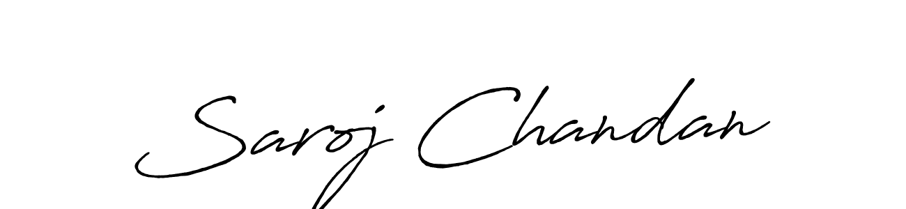 Saroj Chandan stylish signature style. Best Handwritten Sign (Antro_Vectra_Bolder) for my name. Handwritten Signature Collection Ideas for my name Saroj Chandan. Saroj Chandan signature style 7 images and pictures png