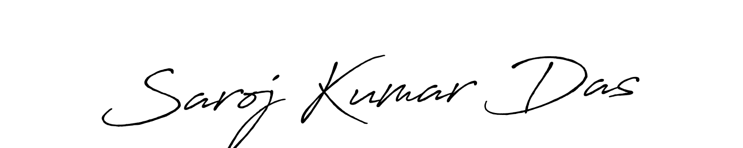 Create a beautiful signature design for name Saroj Kumar Das. With this signature (Antro_Vectra_Bolder) fonts, you can make a handwritten signature for free. Saroj Kumar Das signature style 7 images and pictures png