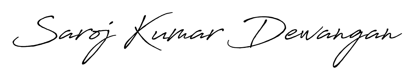 Turn your name Saroj Kumar Dewangan into a signature brand with Antro_Vectra_Bolder styling. Download in standard PNG or transparent format anytime. Saroj Kumar Dewangan signature style 7 images and pictures png