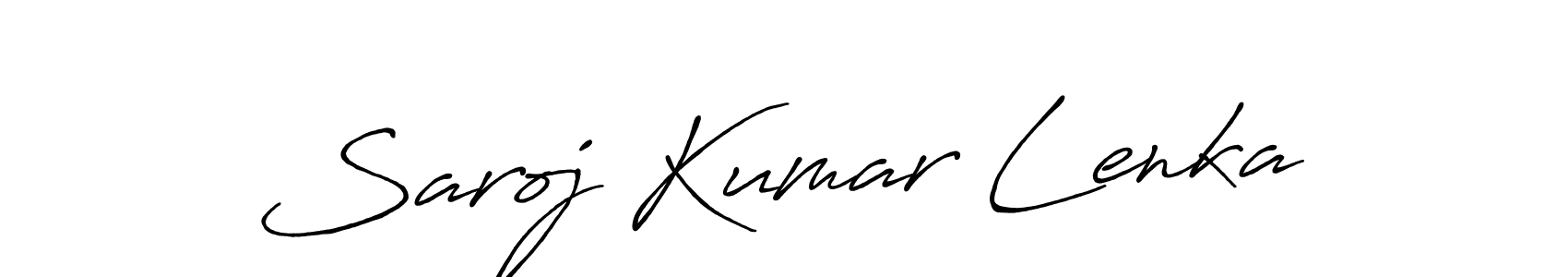 Antro_Vectra_Bolder is a professional signature style that is perfect for those who want to add a touch of class to their signature. It is also a great choice for those who want to make their signature more unique. Get Saroj Kumar Lenka name to fancy signature for free. Saroj Kumar Lenka signature style 7 images and pictures png