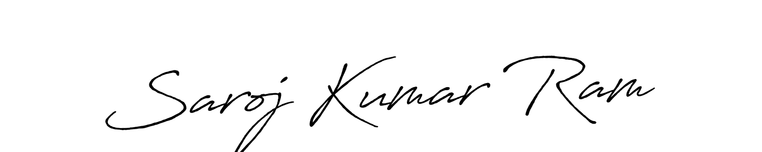 How to make Saroj Kumar Ram signature? Antro_Vectra_Bolder is a professional autograph style. Create handwritten signature for Saroj Kumar Ram name. Saroj Kumar Ram signature style 7 images and pictures png