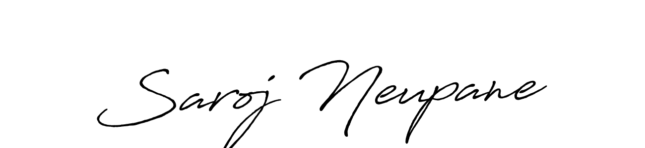 Make a beautiful signature design for name Saroj Neupane. Use this online signature maker to create a handwritten signature for free. Saroj Neupane signature style 7 images and pictures png