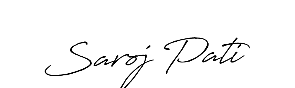The best way (Antro_Vectra_Bolder) to make a short signature is to pick only two or three words in your name. The name Saroj Pati include a total of six letters. For converting this name. Saroj Pati signature style 7 images and pictures png