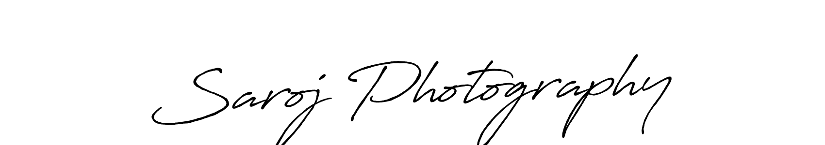 How to make Saroj Photography signature? Antro_Vectra_Bolder is a professional autograph style. Create handwritten signature for Saroj Photography name. Saroj Photography signature style 7 images and pictures png