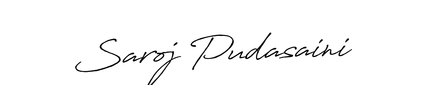 How to make Saroj Pudasaini signature? Antro_Vectra_Bolder is a professional autograph style. Create handwritten signature for Saroj Pudasaini name. Saroj Pudasaini signature style 7 images and pictures png