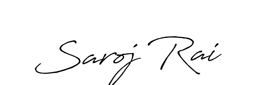 Make a beautiful signature design for name Saroj Rai. Use this online signature maker to create a handwritten signature for free. Saroj Rai signature style 7 images and pictures png