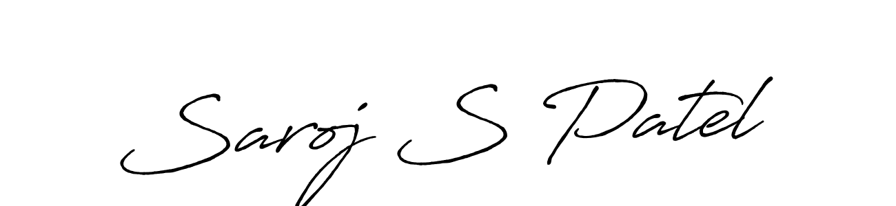 Similarly Antro_Vectra_Bolder is the best handwritten signature design. Signature creator online .You can use it as an online autograph creator for name Saroj S Patel. Saroj S Patel signature style 7 images and pictures png