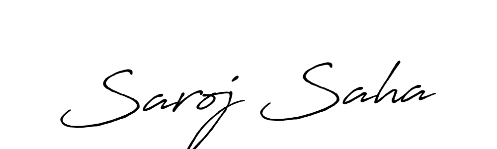 Make a beautiful signature design for name Saroj Saha. Use this online signature maker to create a handwritten signature for free. Saroj Saha signature style 7 images and pictures png