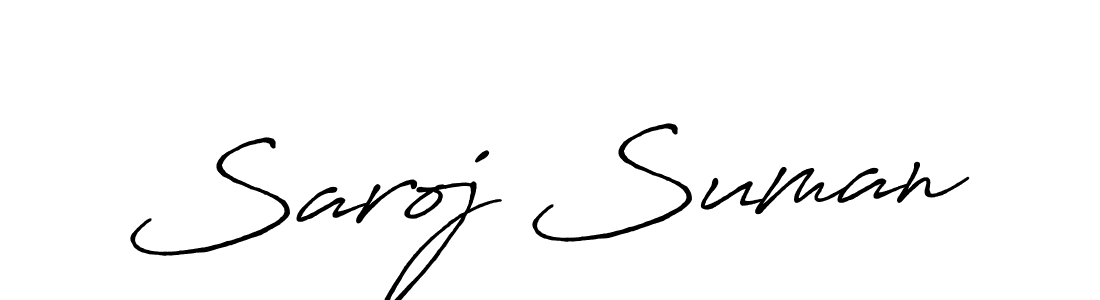 Once you've used our free online signature maker to create your best signature Antro_Vectra_Bolder style, it's time to enjoy all of the benefits that Saroj Suman name signing documents. Saroj Suman signature style 7 images and pictures png