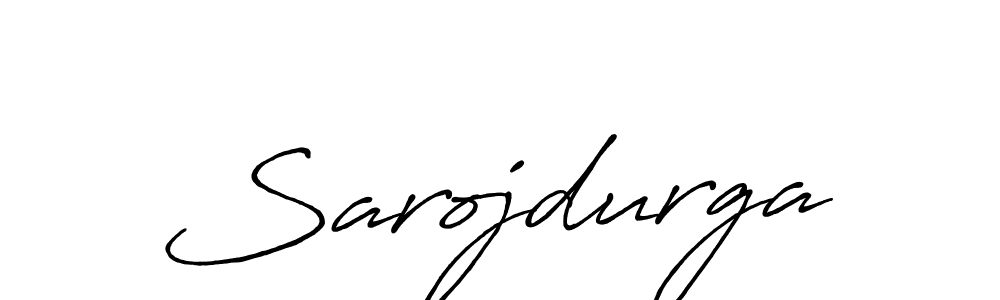 Use a signature maker to create a handwritten signature online. With this signature software, you can design (Antro_Vectra_Bolder) your own signature for name Sarojdurga. Sarojdurga signature style 7 images and pictures png