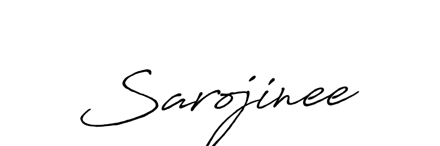 Make a beautiful signature design for name Sarojinee. With this signature (Antro_Vectra_Bolder) style, you can create a handwritten signature for free. Sarojinee signature style 7 images and pictures png