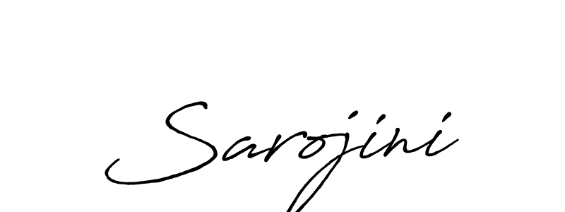 How to make Sarojini name signature. Use Antro_Vectra_Bolder style for creating short signs online. This is the latest handwritten sign. Sarojini signature style 7 images and pictures png