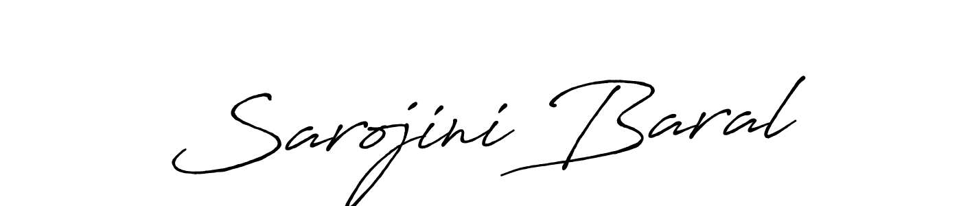 Make a beautiful signature design for name Sarojini Baral. Use this online signature maker to create a handwritten signature for free. Sarojini Baral signature style 7 images and pictures png