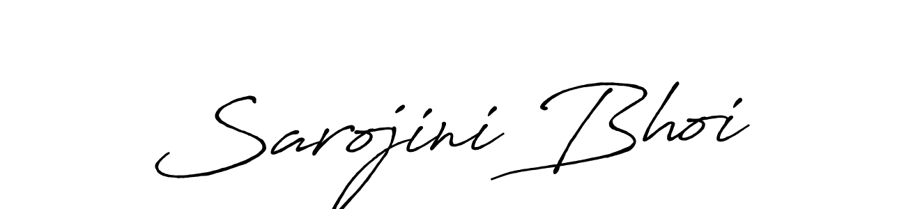 Use a signature maker to create a handwritten signature online. With this signature software, you can design (Antro_Vectra_Bolder) your own signature for name Sarojini Bhoi. Sarojini Bhoi signature style 7 images and pictures png