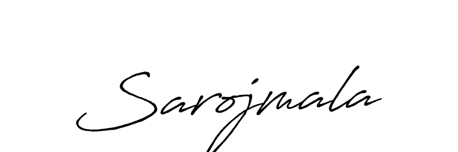 How to make Sarojmala name signature. Use Antro_Vectra_Bolder style for creating short signs online. This is the latest handwritten sign. Sarojmala signature style 7 images and pictures png