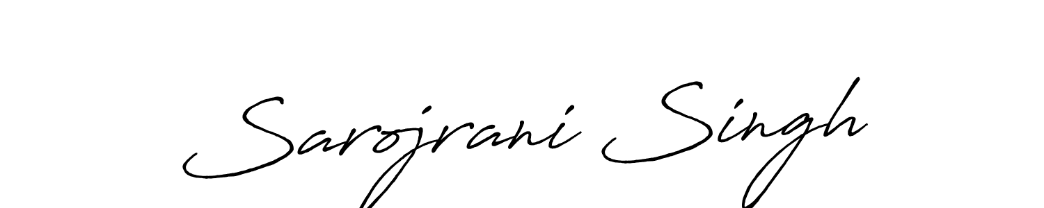 Also we have Sarojrani Singh name is the best signature style. Create professional handwritten signature collection using Antro_Vectra_Bolder autograph style. Sarojrani Singh signature style 7 images and pictures png