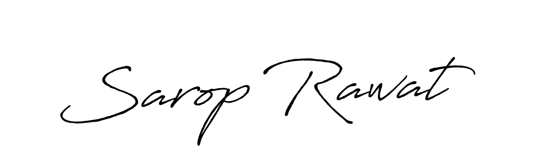 Also we have Sarop Rawat name is the best signature style. Create professional handwritten signature collection using Antro_Vectra_Bolder autograph style. Sarop Rawat signature style 7 images and pictures png