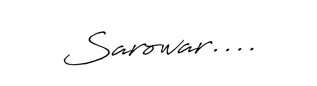 How to make Sarowar.... name signature. Use Antro_Vectra_Bolder style for creating short signs online. This is the latest handwritten sign. Sarowar.... signature style 7 images and pictures png