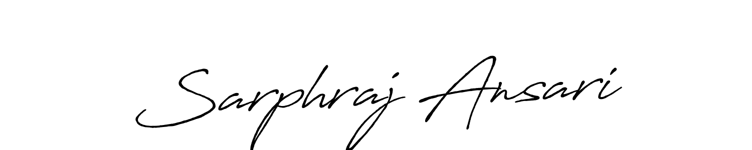 Also we have Sarphraj Ansari name is the best signature style. Create professional handwritten signature collection using Antro_Vectra_Bolder autograph style. Sarphraj Ansari signature style 7 images and pictures png