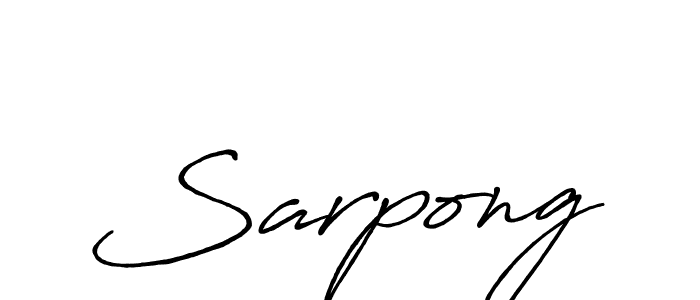 How to make Sarpong signature? Antro_Vectra_Bolder is a professional autograph style. Create handwritten signature for Sarpong name. Sarpong signature style 7 images and pictures png