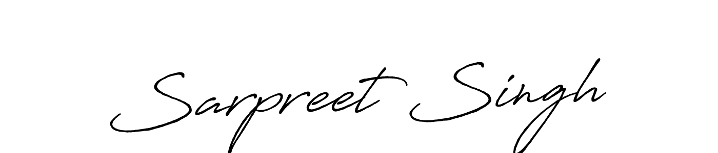 Sarpreet Singh stylish signature style. Best Handwritten Sign (Antro_Vectra_Bolder) for my name. Handwritten Signature Collection Ideas for my name Sarpreet Singh. Sarpreet Singh signature style 7 images and pictures png