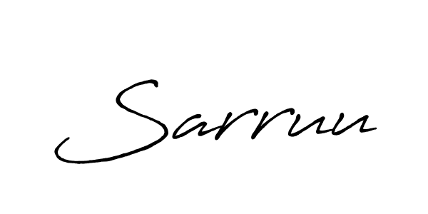 Sarruu stylish signature style. Best Handwritten Sign (Antro_Vectra_Bolder) for my name. Handwritten Signature Collection Ideas for my name Sarruu. Sarruu signature style 7 images and pictures png