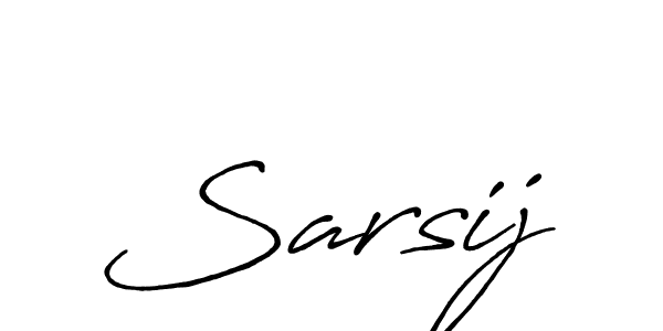 How to make Sarsij signature? Antro_Vectra_Bolder is a professional autograph style. Create handwritten signature for Sarsij name. Sarsij signature style 7 images and pictures png