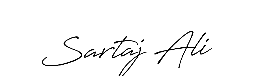 Make a beautiful signature design for name Sartaj Ali. With this signature (Antro_Vectra_Bolder) style, you can create a handwritten signature for free. Sartaj Ali signature style 7 images and pictures png