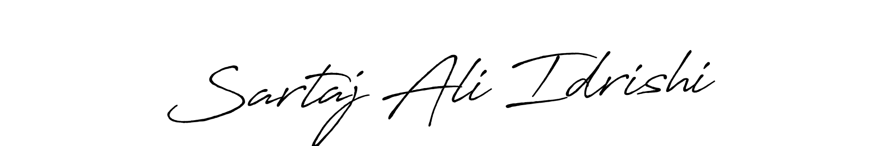 Sartaj Ali Idrishi stylish signature style. Best Handwritten Sign (Antro_Vectra_Bolder) for my name. Handwritten Signature Collection Ideas for my name Sartaj Ali Idrishi. Sartaj Ali Idrishi signature style 7 images and pictures png