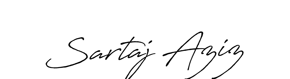 Design your own signature with our free online signature maker. With this signature software, you can create a handwritten (Antro_Vectra_Bolder) signature for name Sartaj Aziz. Sartaj Aziz signature style 7 images and pictures png