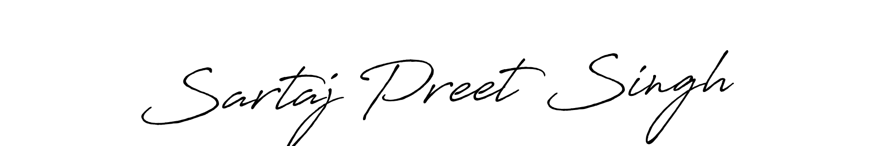 Use a signature maker to create a handwritten signature online. With this signature software, you can design (Antro_Vectra_Bolder) your own signature for name Sartaj Preet Singh. Sartaj Preet Singh signature style 7 images and pictures png