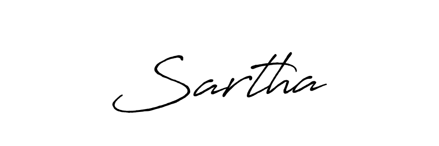 Make a beautiful signature design for name Sarthaक. With this signature (Antro_Vectra_Bolder) style, you can create a handwritten signature for free. Sarthaक signature style 7 images and pictures png