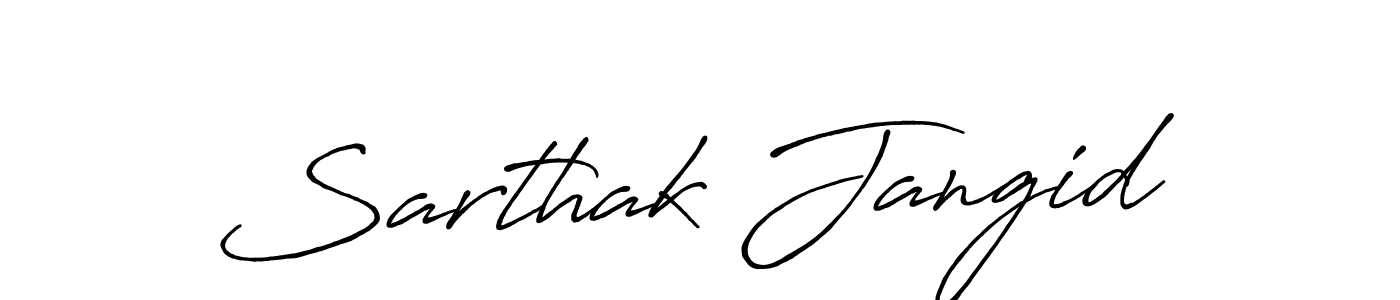 Similarly Antro_Vectra_Bolder is the best handwritten signature design. Signature creator online .You can use it as an online autograph creator for name Sarthak Jangid. Sarthak Jangid signature style 7 images and pictures png