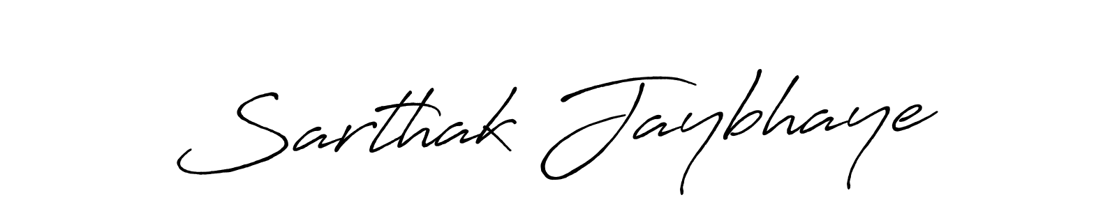 This is the best signature style for the Sarthak Jaybhaye name. Also you like these signature font (Antro_Vectra_Bolder). Mix name signature. Sarthak Jaybhaye signature style 7 images and pictures png