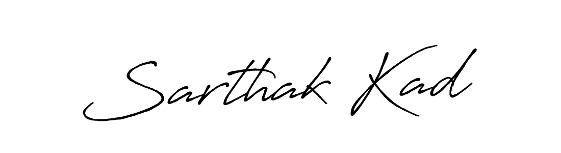 Also we have Sarthak Kad name is the best signature style. Create professional handwritten signature collection using Antro_Vectra_Bolder autograph style. Sarthak Kad signature style 7 images and pictures png