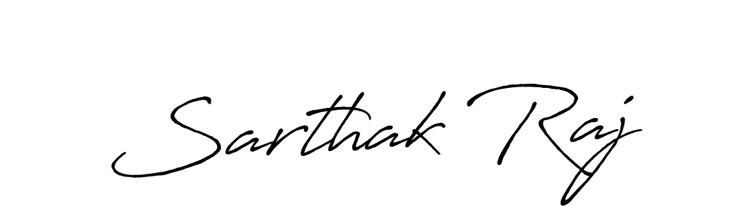 Use a signature maker to create a handwritten signature online. With this signature software, you can design (Antro_Vectra_Bolder) your own signature for name Sarthak Raj. Sarthak Raj signature style 7 images and pictures png