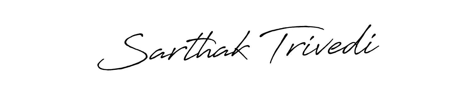 How to make Sarthak Trivedi signature? Antro_Vectra_Bolder is a professional autograph style. Create handwritten signature for Sarthak Trivedi name. Sarthak Trivedi signature style 7 images and pictures png