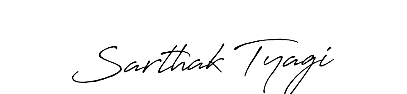 This is the best signature style for the Sarthak Tyagi name. Also you like these signature font (Antro_Vectra_Bolder). Mix name signature. Sarthak Tyagi signature style 7 images and pictures png