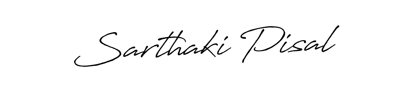 Use a signature maker to create a handwritten signature online. With this signature software, you can design (Antro_Vectra_Bolder) your own signature for name Sarthaki Pisal. Sarthaki Pisal signature style 7 images and pictures png