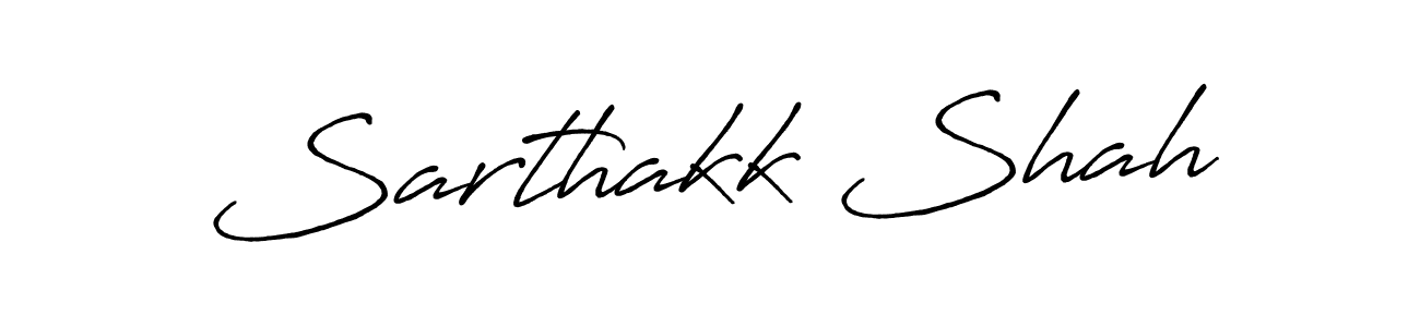 Design your own signature with our free online signature maker. With this signature software, you can create a handwritten (Antro_Vectra_Bolder) signature for name Sarthakk Shah. Sarthakk Shah signature style 7 images and pictures png