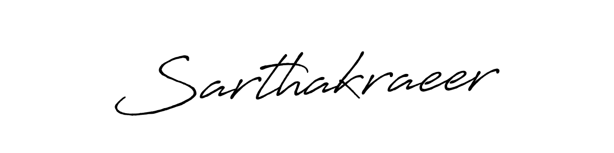 Create a beautiful signature design for name Sarthakraeer. With this signature (Antro_Vectra_Bolder) fonts, you can make a handwritten signature for free. Sarthakraeer signature style 7 images and pictures png