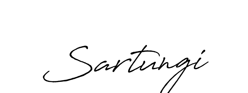 You should practise on your own different ways (Antro_Vectra_Bolder) to write your name (Sartungi) in signature. don't let someone else do it for you. Sartungi signature style 7 images and pictures png