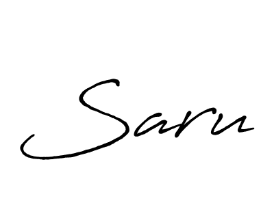 Create a beautiful signature design for name Saru. With this signature (Antro_Vectra_Bolder) fonts, you can make a handwritten signature for free. Saru signature style 7 images and pictures png