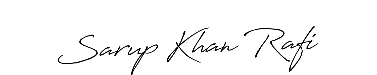 Create a beautiful signature design for name Sarup Khan Rafi. With this signature (Antro_Vectra_Bolder) fonts, you can make a handwritten signature for free. Sarup Khan Rafi signature style 7 images and pictures png