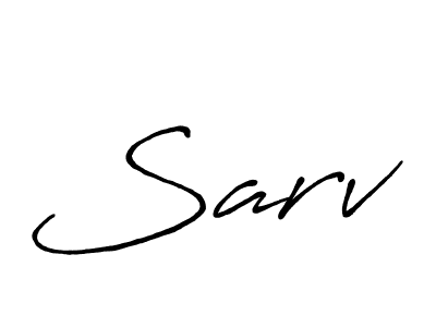 Design your own signature with our free online signature maker. With this signature software, you can create a handwritten (Antro_Vectra_Bolder) signature for name Sarv. Sarv signature style 7 images and pictures png