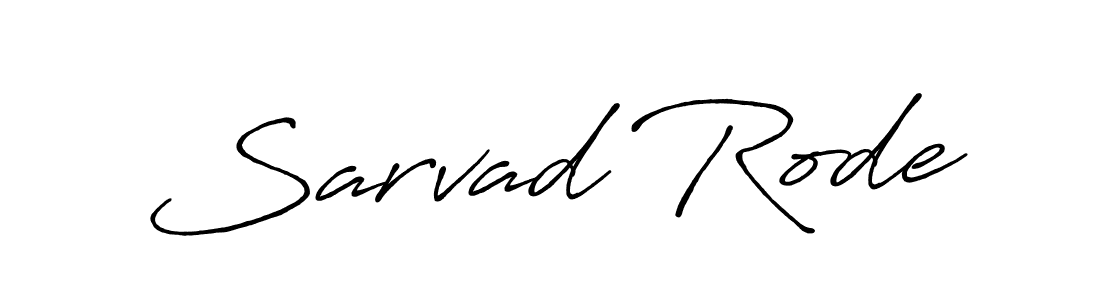 Create a beautiful signature design for name Sarvad Rode. With this signature (Antro_Vectra_Bolder) fonts, you can make a handwritten signature for free. Sarvad Rode signature style 7 images and pictures png