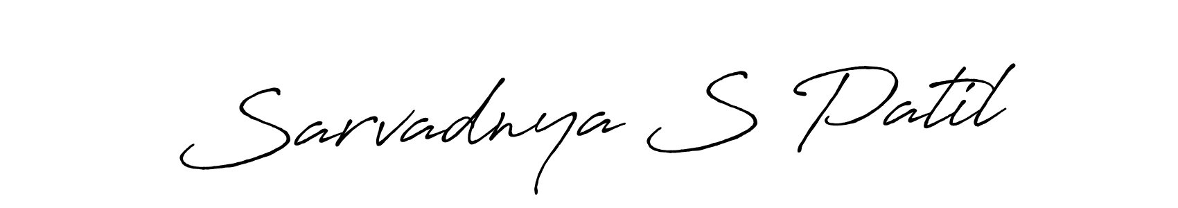 The best way (Antro_Vectra_Bolder) to make a short signature is to pick only two or three words in your name. The name Sarvadnya S Patil include a total of six letters. For converting this name. Sarvadnya S Patil signature style 7 images and pictures png
